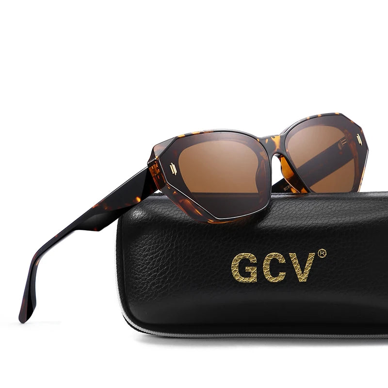 Brand Acetate Cat Eye Polarized Sunglasses Women Fashion Outdoors Eyewear Uv400 Ultraviolet-Proof Quality of Luxury Goods