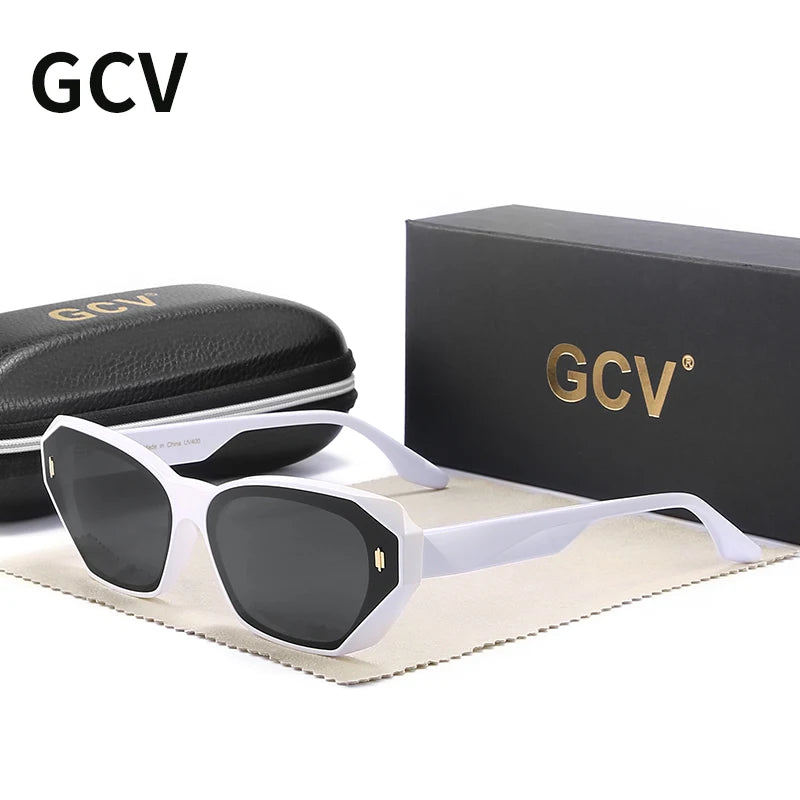Brand Acetate Cat Eye Polarized Sunglasses Women Fashion Outdoors Eyewear Uv400 Ultraviolet-Proof Quality of Luxury Goods